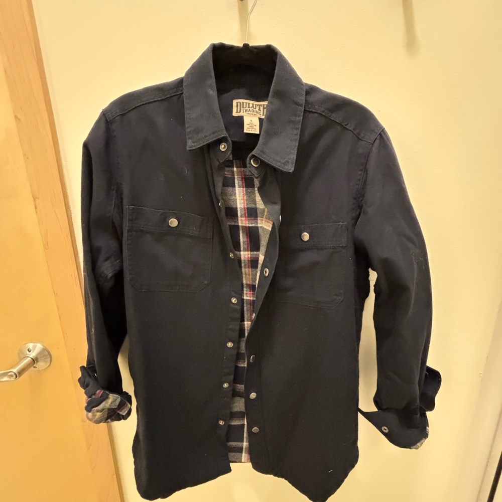 Duluth Trading Co Men's Navy Shacket